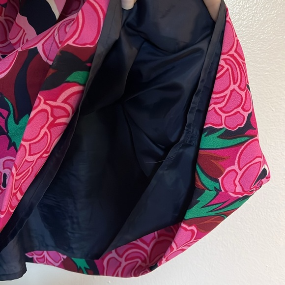 Talbots Floral Crepe Belted Shift Dress - Picture 6 of 7